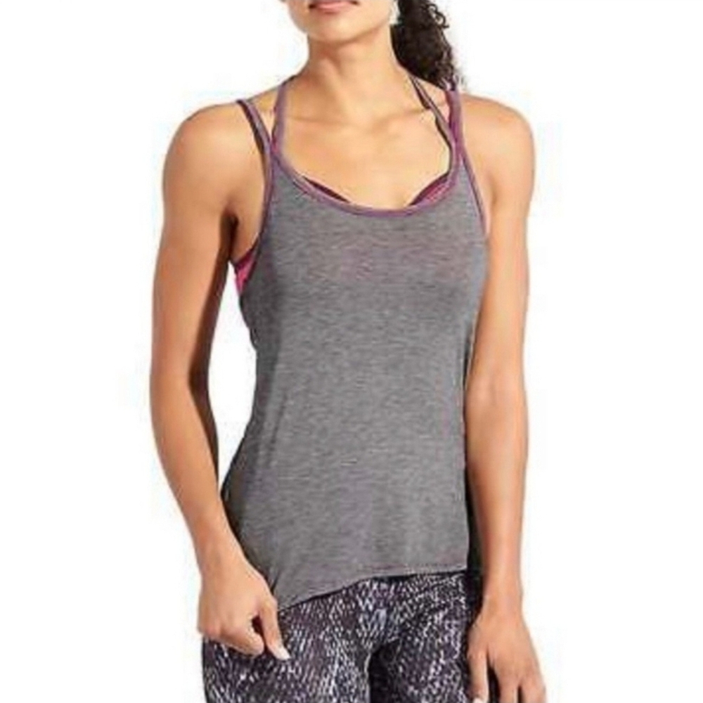 Athleta Built In Bra Athletic Top